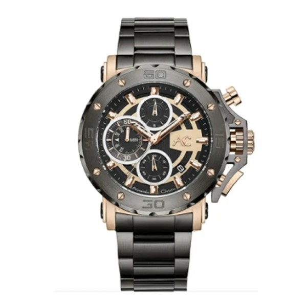 Alexandre Christie AC 9205 Grey Light Gold Steel MCBGCBA Collection Alexandre Christie AC 9205 Grey Light Gold Steel MCBGCBA Collection
